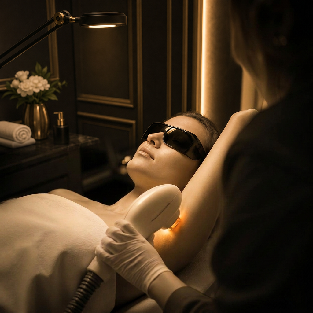Laser-Haarentfernung der Achsel bei Beauty Secrets in Wedel